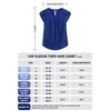 TASAMO Women Chiffon Blouse Round Neck Short Sleeve Top Shirts