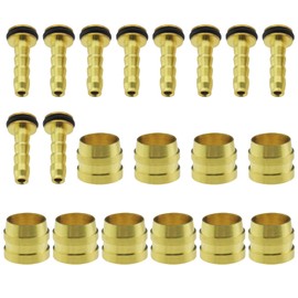 VGOL 10 Sets Bicycle Olive and Connection Inserts, Replacement Parts Compatible with Tektro Hydraulic Disc Brake Hoses