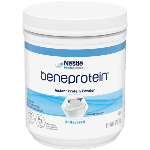 NESTLE NUTRITIONAL RESOURCE BENEPROTEIN Instant Protein Powder, Unflavored - 8 Ounce, QTY:1