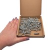 (Pack of 100 pcs) Zinc Plated Steel 4.2 x 25