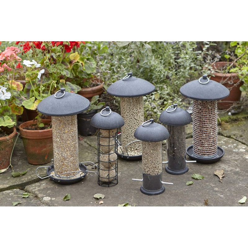 Gardman A01481 Large Steel Peanut Feeder - Black, 16 x