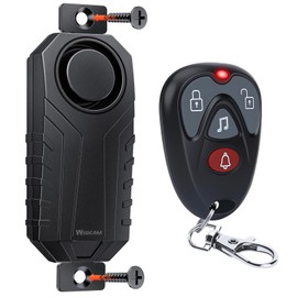WSDCAM Screw-Mounted Vibration Anti-Theft Alarm - 113dB Loud Security Alarm with 7-Level Sensitivity, IP65 Waterproof, 130ft Remote Control for Trailer Truck Tool Box, Rooftop Cargo & Outdoor Gear