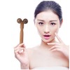 Minkissy 's Facial Roller Wooden Eye Care Manual Massage Tool