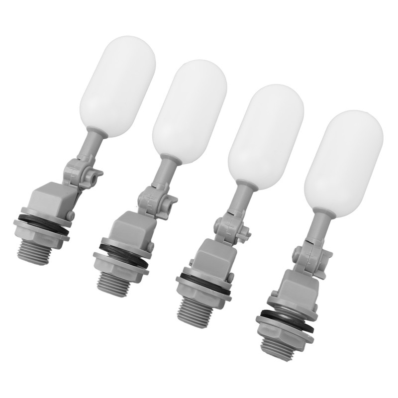 4PCS Float Ball Valve DN15 1/2 Inch ABS PE Water