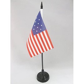 AZ Flag Table Flag USA 15 Stars 15 x 10 cm – United States of America Old Table Flag 10 x 15 cm