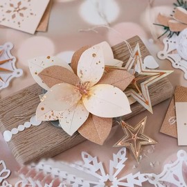 Christmas Pentagram Star Metal Die Cuts,Spring Sunflower Frame Leaf Cutting Dies Cut Stencils for DIY Scrapbooking Album Decorative Embossing Paper Dies for Card Making