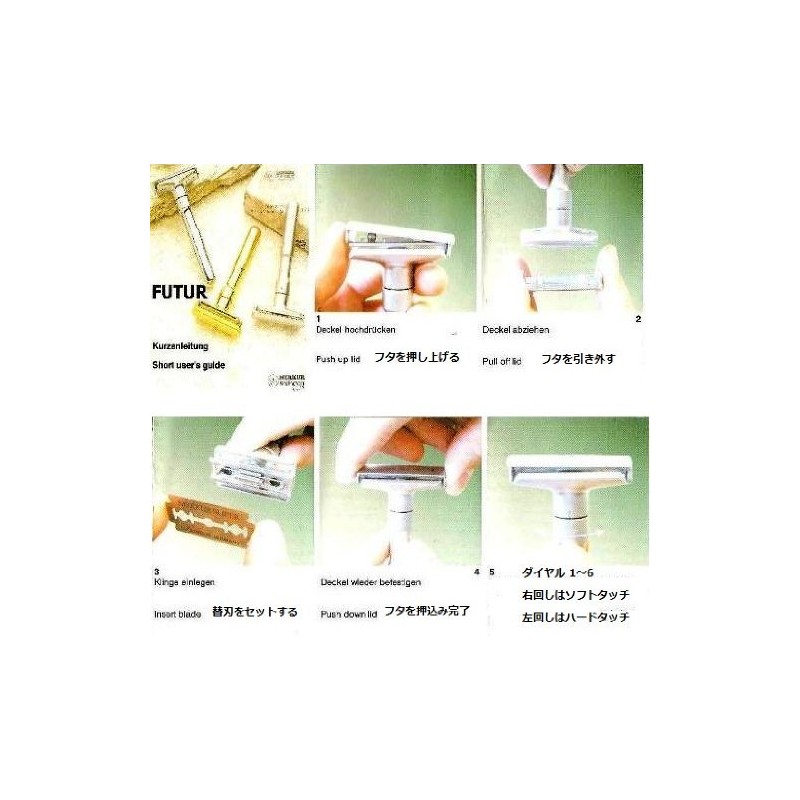 MERKUR FUTUR 700S Double Edge Shaving Holder with Angle Adjustment,