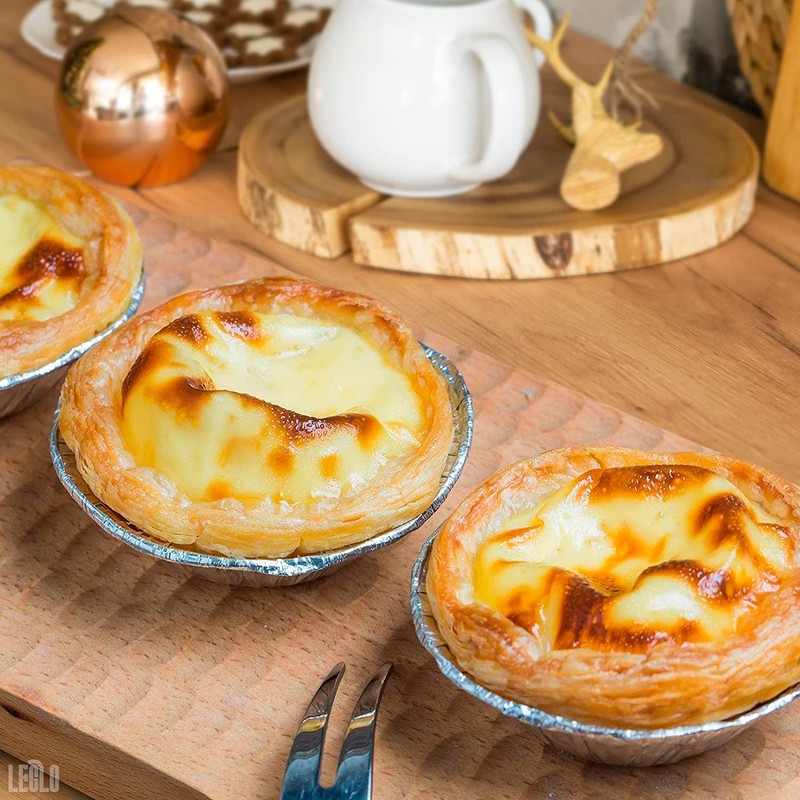 LEGLO 200Pcs Aluminum Foil Mini Pie Tins - 3 Inch