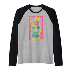 Creepy Girl Bunny Grunge Slasher Pastel Goth Anime Horror Raglan Baseball Tee
