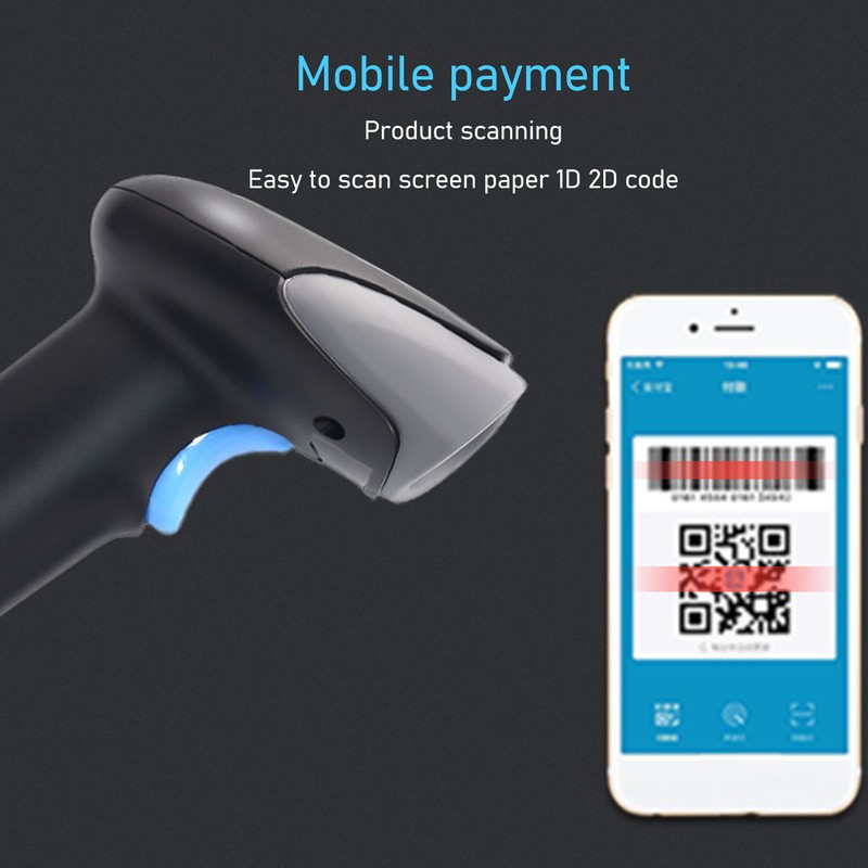 Barcode Scanner Automatic Sensing 1D 2D Barcode Reader IP54 Shockproof