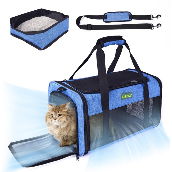 KISFLY TSA Approved Pet Carrier in Cabin 17 x 11