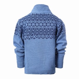 Gioberti Kids and Boys 100% Cotton Pullover Knitted Sweater with Toggle Button Closure, Royal Blue, Size 16