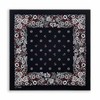 Trifong Bandana, 100% Cotton, Cashew Nut Pattern, Paisley Handkerchief, Unisex,