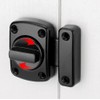 Sliding Door Lock Bar Hook-and-Eye Buckle Latch Black Wooden Fence
