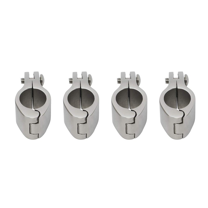 NovelBee 4pcs of 316 Stainless Steel Bimini Top Hinge Rail