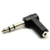 kenable 3.5mm Jack Socket to 6.35mm Stereo Jack Right Angled