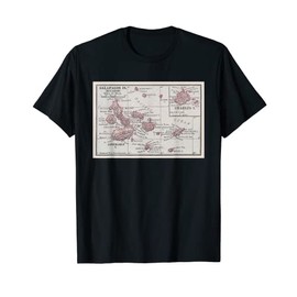 Vintage Galapagos Islands Map (1912) T-Shirt