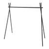 Hanging Rack Black Tripod Structure Folding Hanging Shelf with Storage