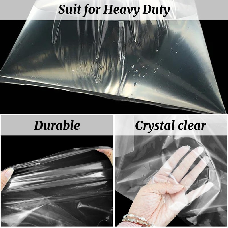 Thick Plastic Bags for Backpacking Bags 23.62x35.43 Inch 10 Pieces