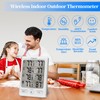 Geevon Indoor Outdoor Thermometer Wireless with 3 Remote Sensors, Digital
