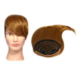RemyHaar.eu - Clip-in Extensions Side Slanted Fringe Clip In Fringe Thickening Body & Volume for Thin Hair - 27# (Honey Blonde)
