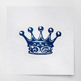 Transparent Decal Stickers Of King Crown Shape (Navy Blue) Premium Waterproof Vinyl Decal Stickers For Laptop Phone Accessory Helmet Car Window Mug Tuber Cup Door Wall Decoratio USCSKUS0a2495AB090622