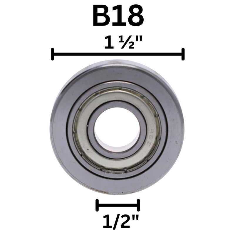 Whiteside B18 Ball Bearing: 1-1/2 Inch Outside Diameter, 1/2 Inch
