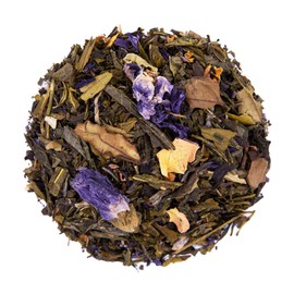 The Whistling Kettle Shaolin's Grove Tea- Floral and Fragrant Flavored Green Tea Blend with Citrus and Jasmine-4 oz (88 servings)