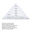 Quilting Ruler, Triangle Patchwork Ruler Acrylic Cutting Ruler Quilting Templates