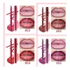 Set De Delineador Labial Y Pintalabios Maquillaje De Larga