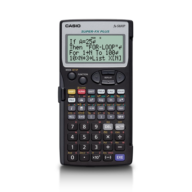 Casio Program Function Calculator 407 Functions fx-5800P-N