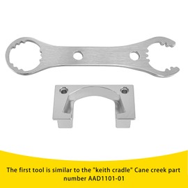 Areyourshop for Cane Creek DB Air Inline Rebuild Tool Set, for Keith Cradle & Dual-Size Spanner Wrench for Rear Shock Service | CNC Machined Aluminum | Fits AAD1101-01 / BCD0344