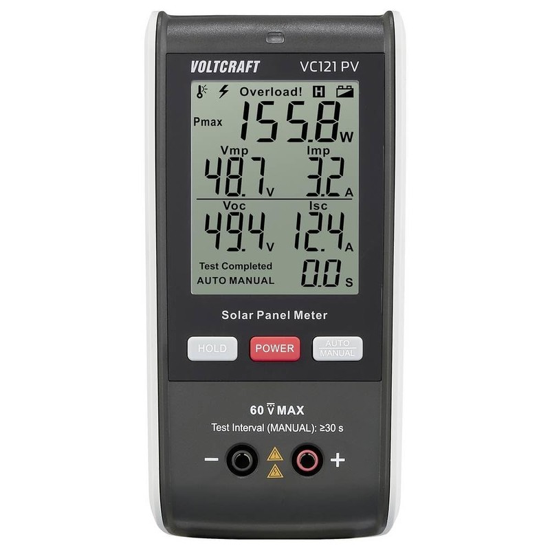 VOLTCRAFT VC121 PV Solar Panel Meter up to 800W Display