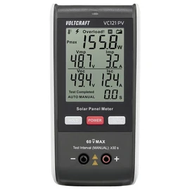 VOLTCRAFT VC121 PV Solar Panel Meter up to 800W Display Current Voltage Power Short Circuit
