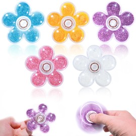 SCIONE 5Pack Fidget Spinners, Drift Sand Fidget Toys for Adults Kids, Quiet Fidget Figette Toys for 8-12, Fidget Sensory Toys for School Clasroom, for Kids, Anxiety ADHD Autism Toys