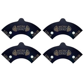 Micro Gainz 1.25LB Magnetic Weight Attachment for Nuobell Style Adjustable Dumbbells, Choose 2 or 4 Piece Magnetic Weight Plates, Ideal for Micro Loading Dumbbells, Made in USA (4 Piece Set)