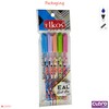 ELKOS BLUE Ballpoint Pens, 0.7mm Fine Point, Pack of 5,
