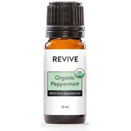 PEPPERMINT USDA Certified Organic Essential Oil by REVIVEEO - 100% Pure Therapeutic Grade, For Diffuser, Humidifier, Massage, Aromatherapy, Skin & Hair Care