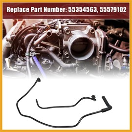 Partuto 1 Set Throttle Body Heater Inlet Outlet Pipe Hose 55569809 55579102 Replacement