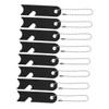 Kisangel 8pcs Camping Fire Starter Flint Scrapers Manganese Steel Rod