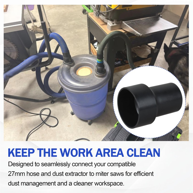 27mm Vacuum Hose Adapter for Festool Hose, for Dewalt Milwau-kee