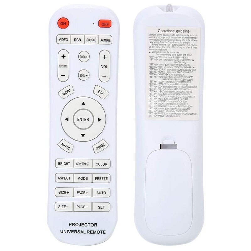 ASHATA Universal Porjector Remote Control, Universal Remote Control Presentation System