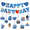 Attimal Father's Day Decorations - 39-Piece Set, Easy-to-Install & Reusable