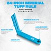 OX Tools Pro 24 Inch Cyan Imperial Tuff Construction Ruler
