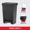 Rubbermaid Premier Series II Step-On Trash Can for Home and