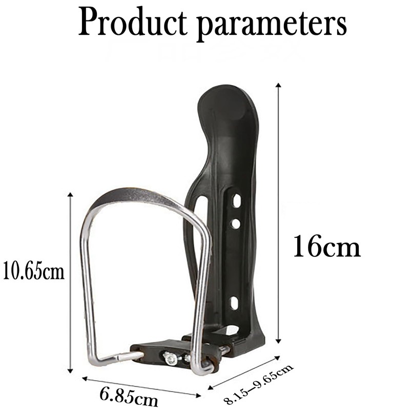Xutong Bike Water Bottle Cage, Black, Aluminium, Adjustable, Secure, Anti-Rust,