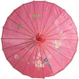 JapanBargain Hot Pink Nylon Umbrella Parasol Photography Dance 32 in Adult Size 2164