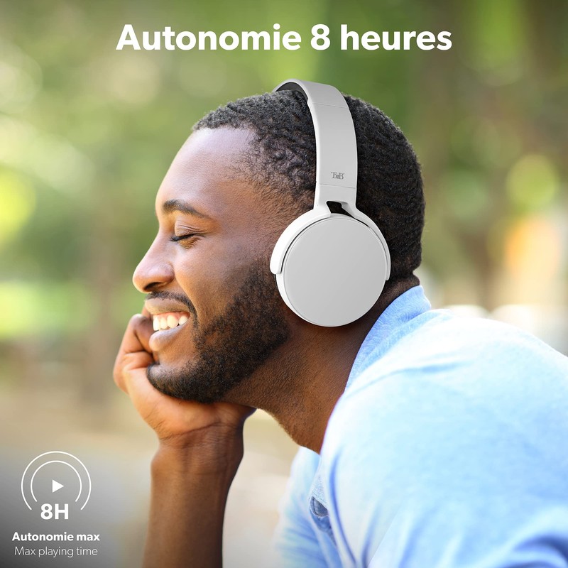 T'NB Bluetooth 5.0 Wireless Headphones, Up to 8 Hours Playtime,