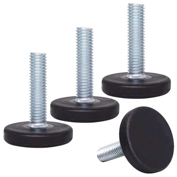 SKIR'CO 4 Pieces Furniture Leveling Feet M8 x 30mm Adjustable