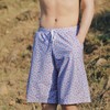 Couple's Beach Vacation Swim Shorts with Liner Swim L